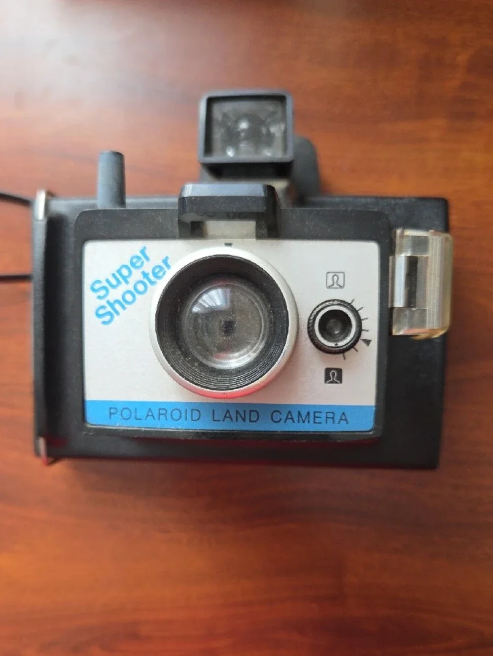 Polaroid Super Shooter Land Camera - Black & Blue Accents
